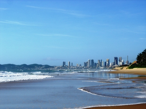 Praia do Lixo am Morgen (vom Meer gesäubert...)